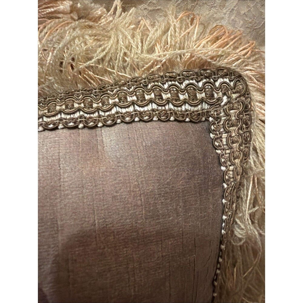 Pulvermacher Designs NYC Terriers Dogs Throw Pillow Fringe Decor Tan Cottage - Picture 6 of 15